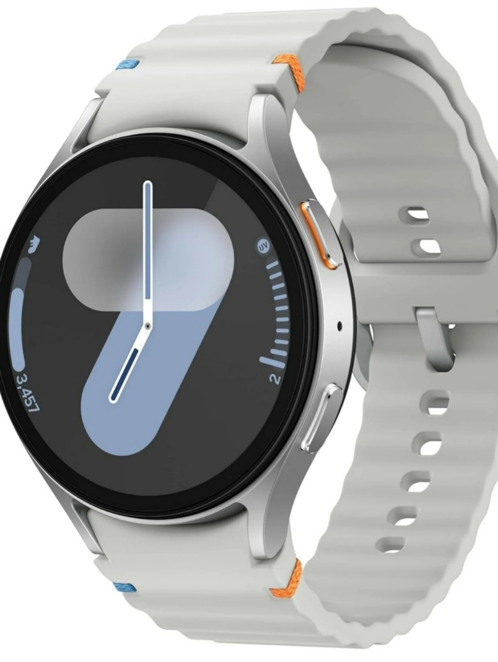 Samsung Galaxy Watch7 Silver Smartwatch with Four Extra Bands